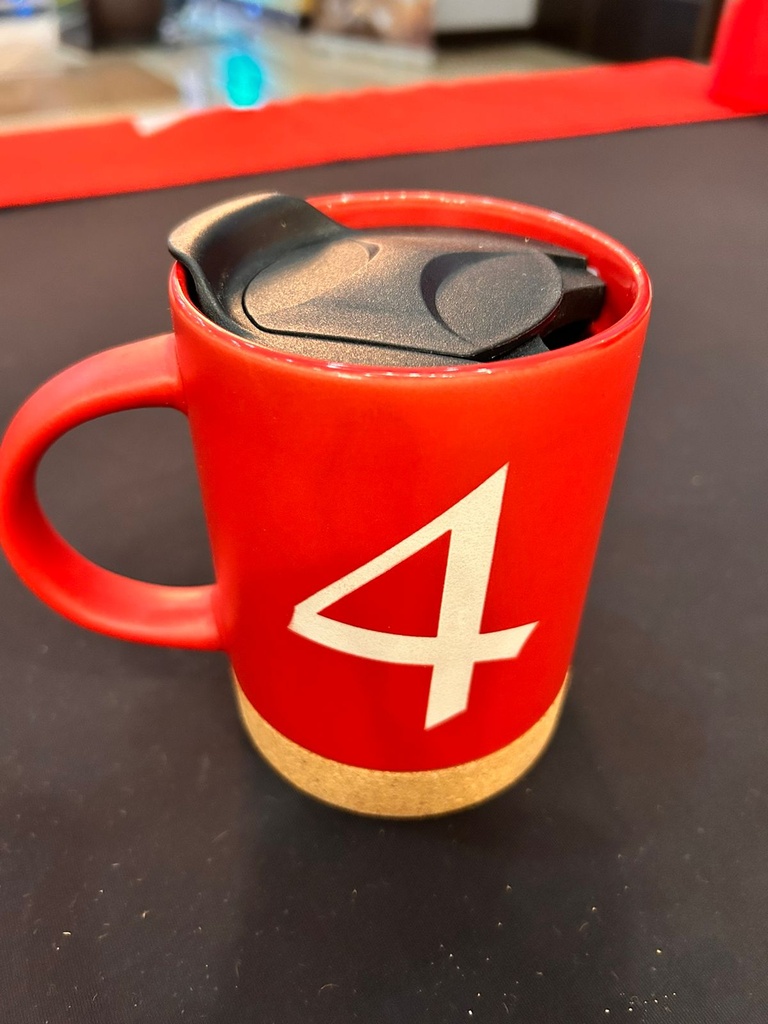 Taza Roja Corcho