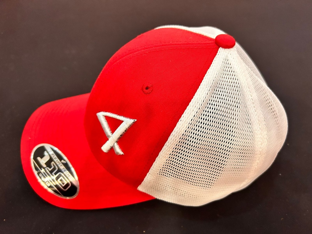 Gorra rojo con blanco